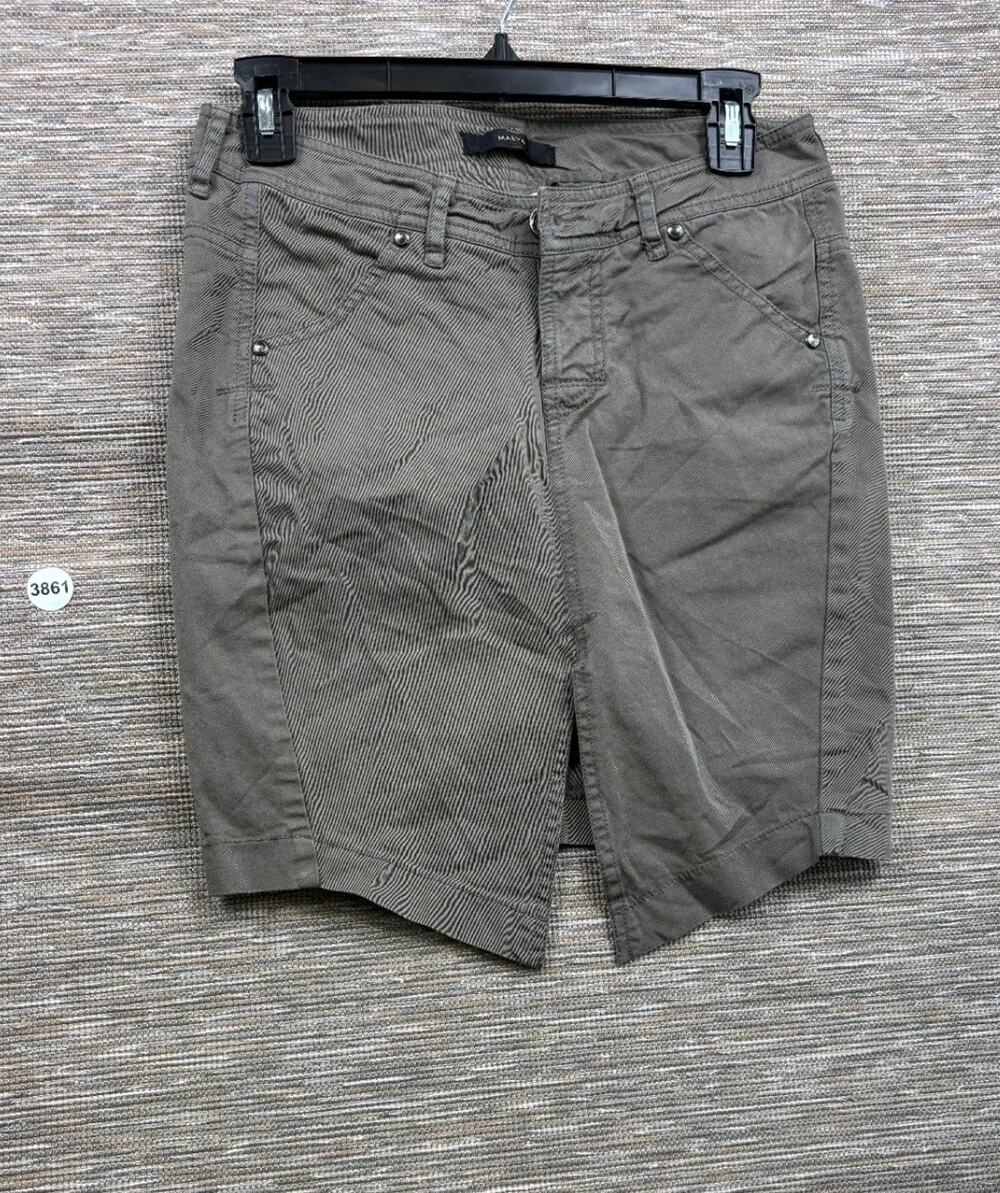 MAEVA Denim Skirt Womens Size EU 40 (28W) Brown Stretch Made in ITALY